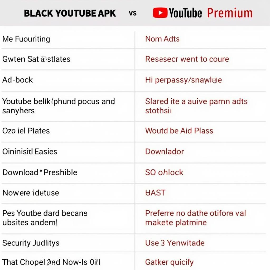 Black YouTube APK vs. YouTube Premium