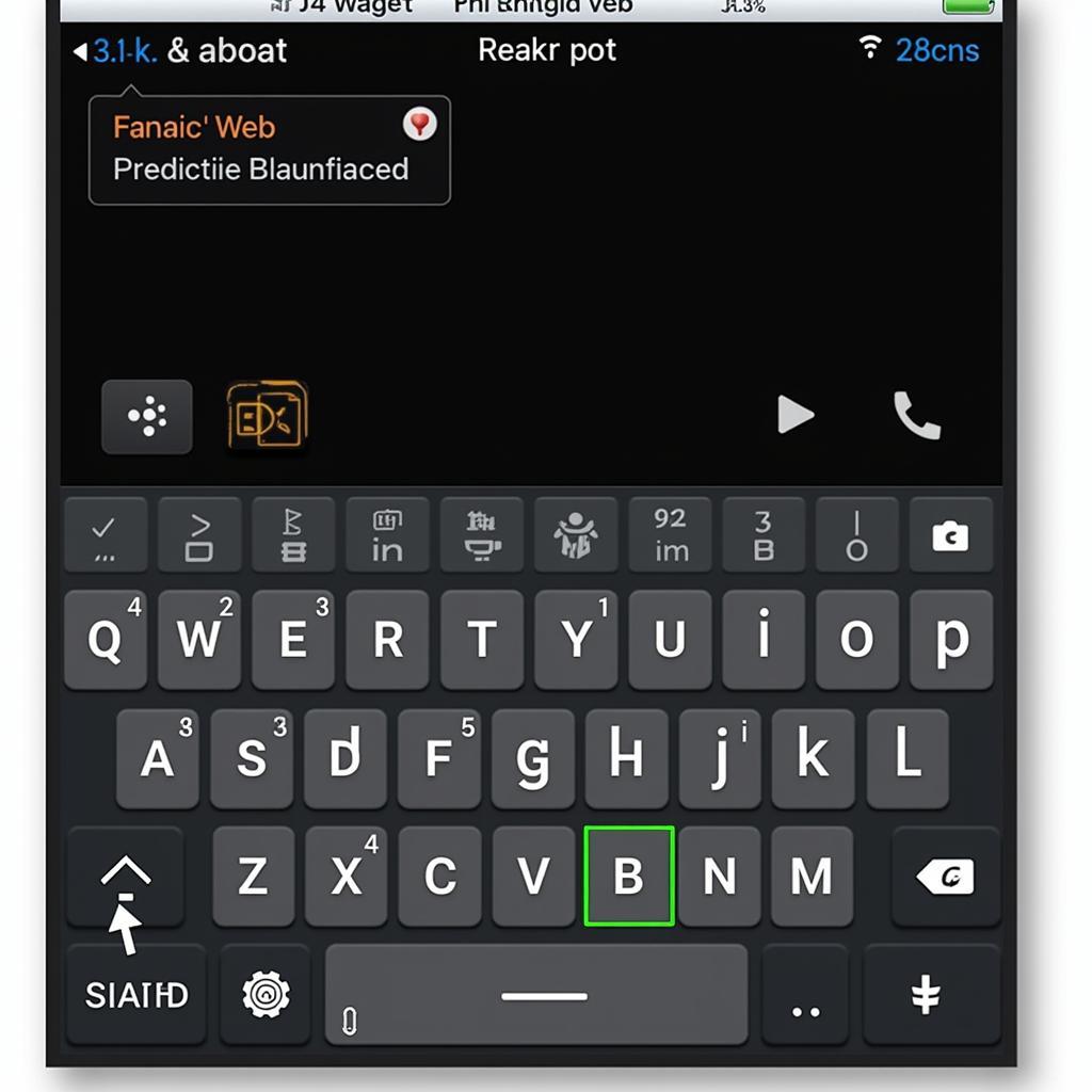 Blackberry Keyboard Interface on Android