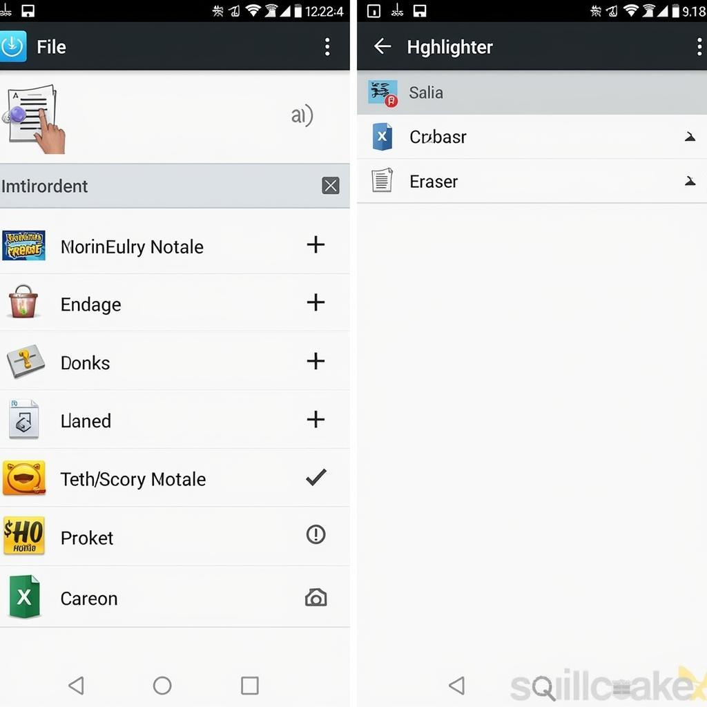 Blackberry Notable APK Interface