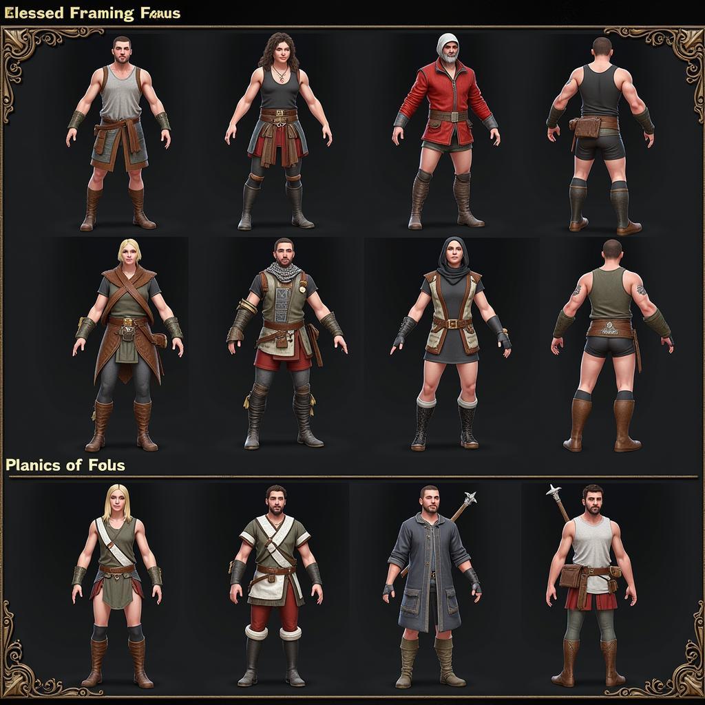 Blackmoor 2 Character Customization Screen