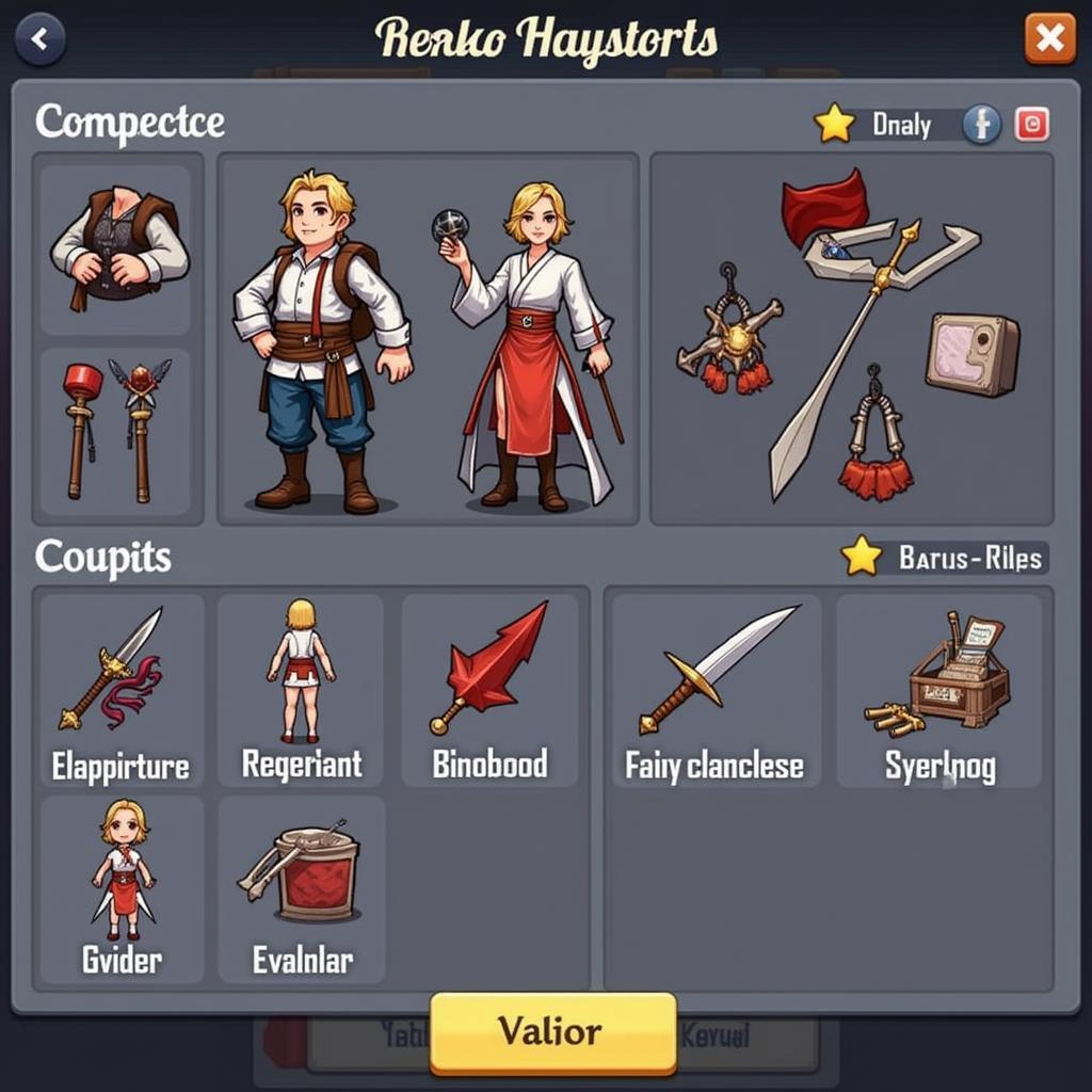 Blade Master Mod APK Character Customization Screenshot