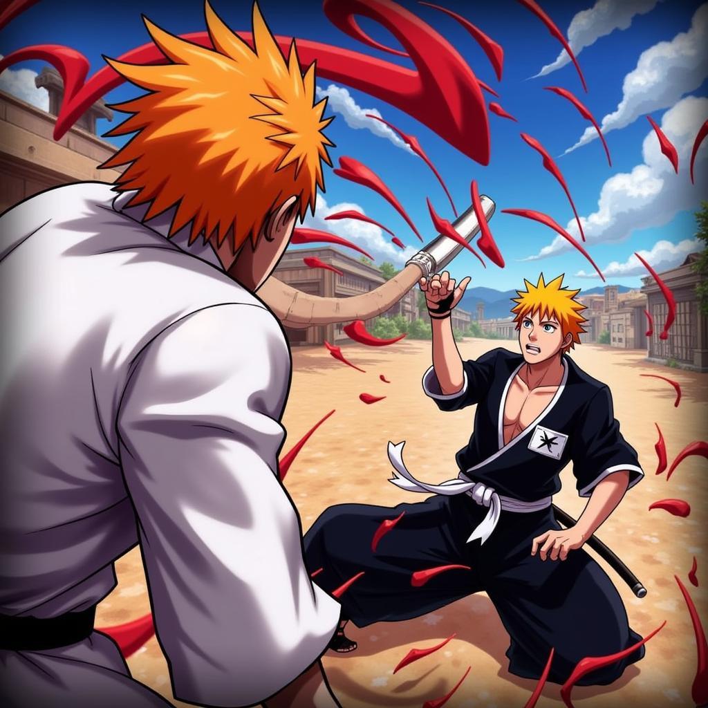 Bleach 3D Mobile Mod APK Gameplay Screenshot