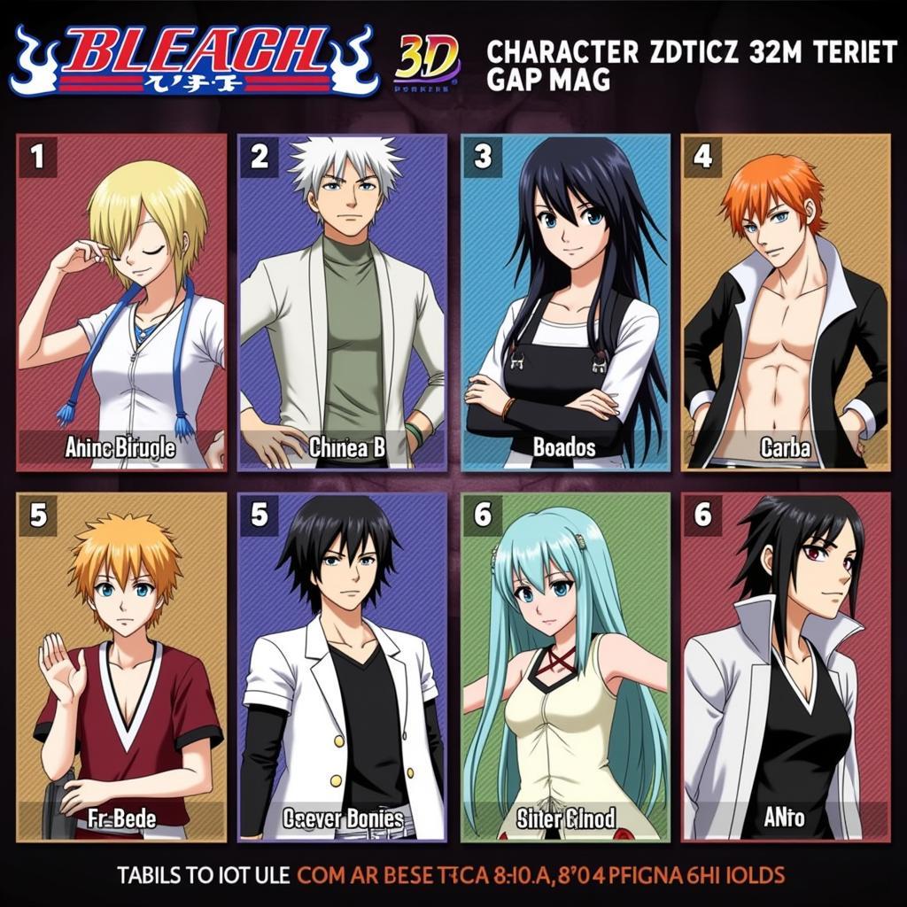 Bleach Mobile 3D Characters Displayed after APK Installation