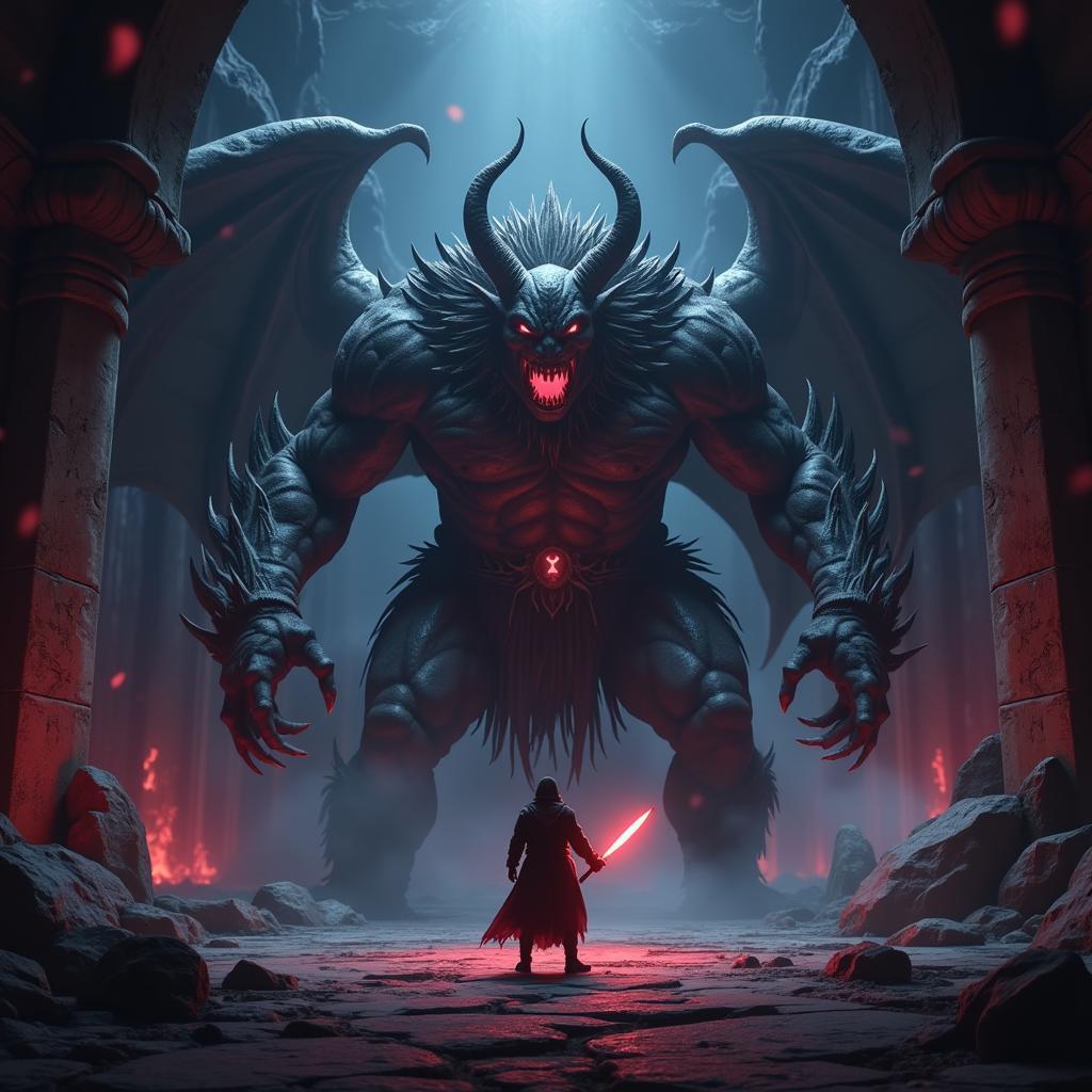 Epic Boss Battle in Blood Warrior APK