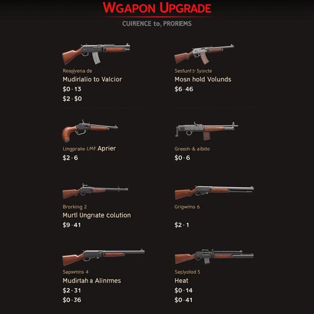 Bloody Harry APK Weapon Upgrade Screen