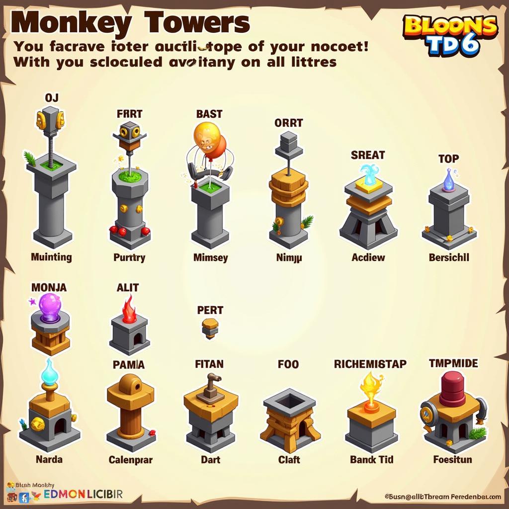 Bloons TD 6 Monkey Towers Overview