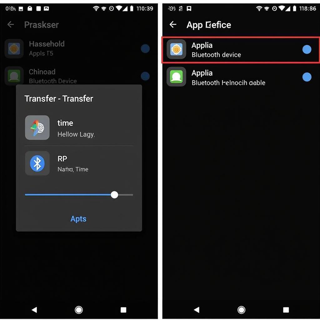 Bluetooth App Sender APK File Transfer in Progress