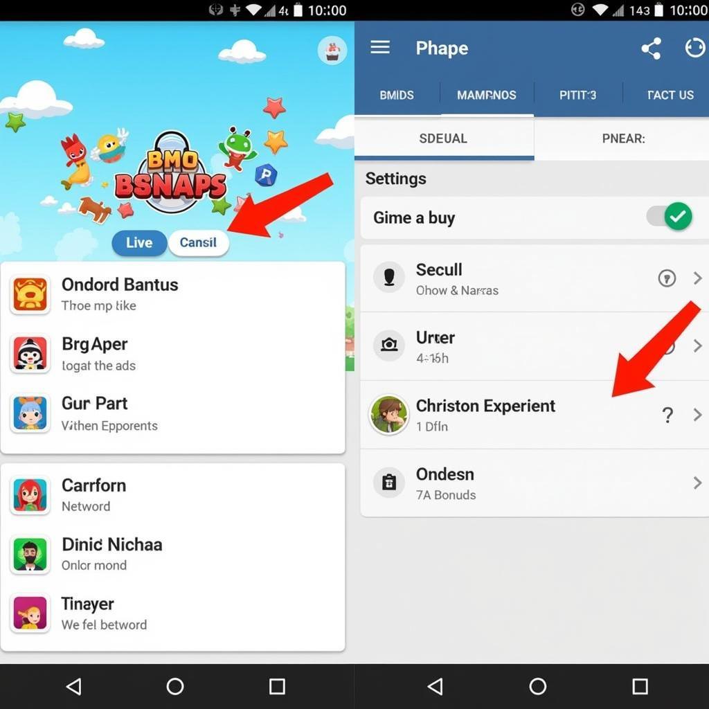 BMO Snaps APK User Interface