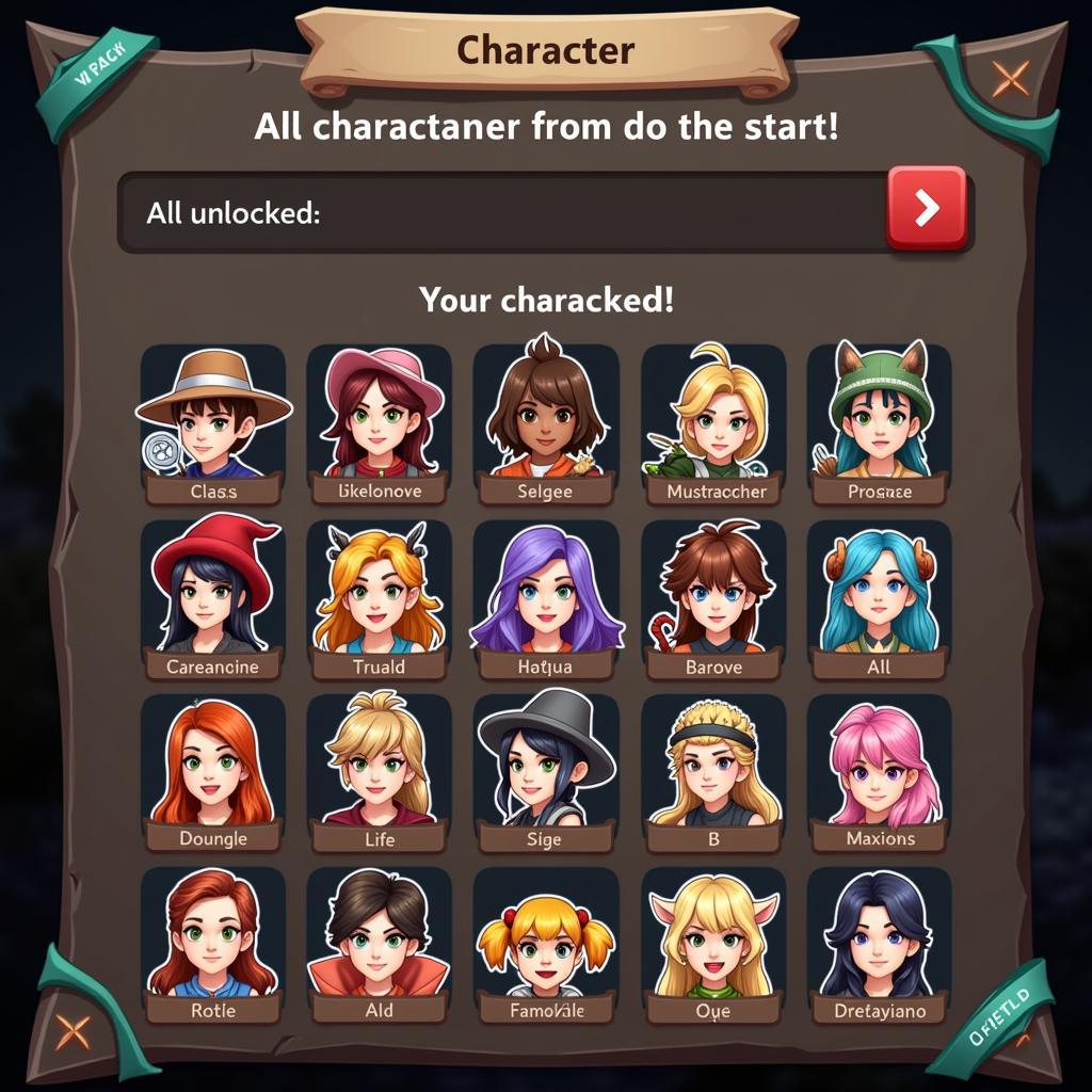 Bowmasters 2.12.5 Mod APK Character Selection Screen