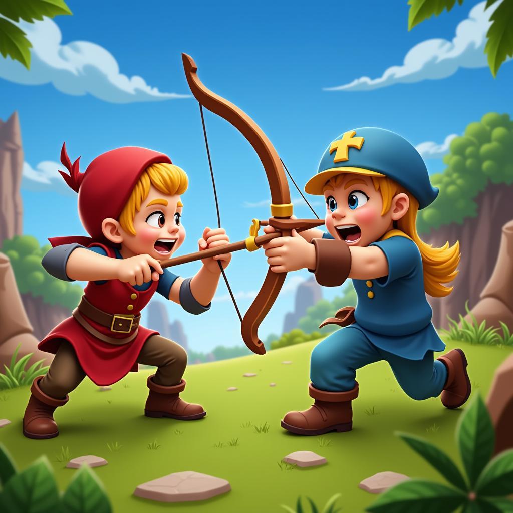 Bowmasters 2.12.5 Mod APK Gameplay Screenshot