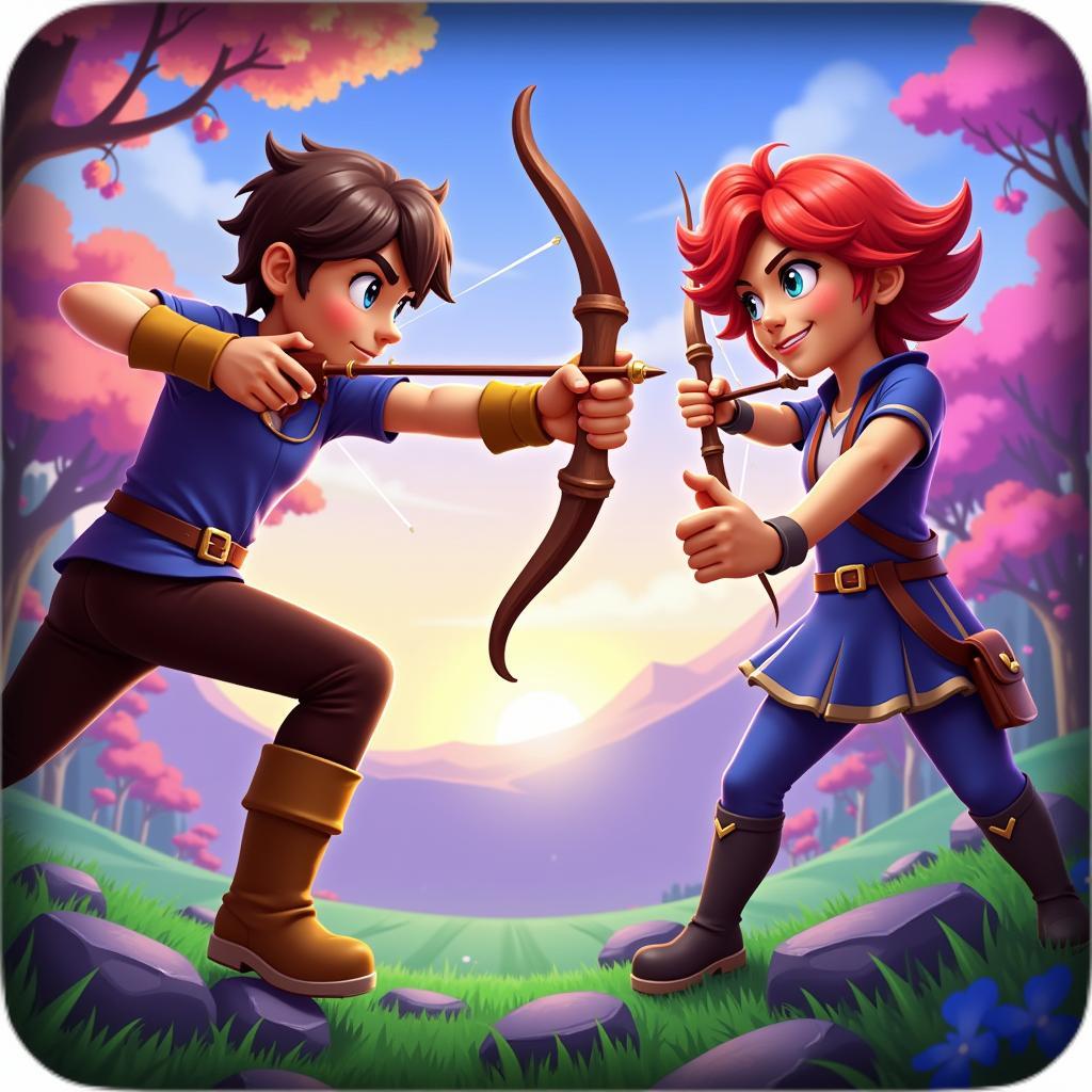 Bowmasters 2.12.6 Mod APK Gameplay Screenshot