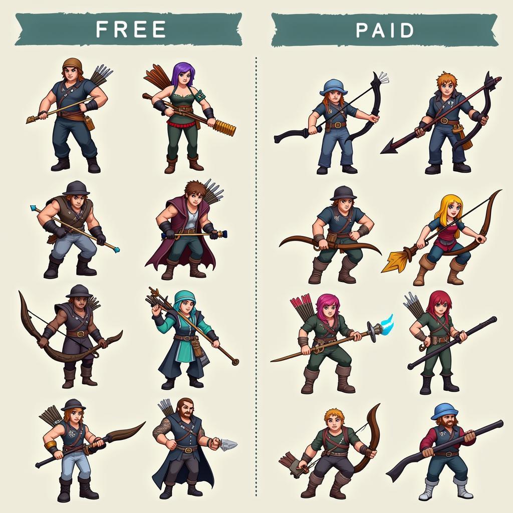 Bowmasters APK Free vs Paid Comparison