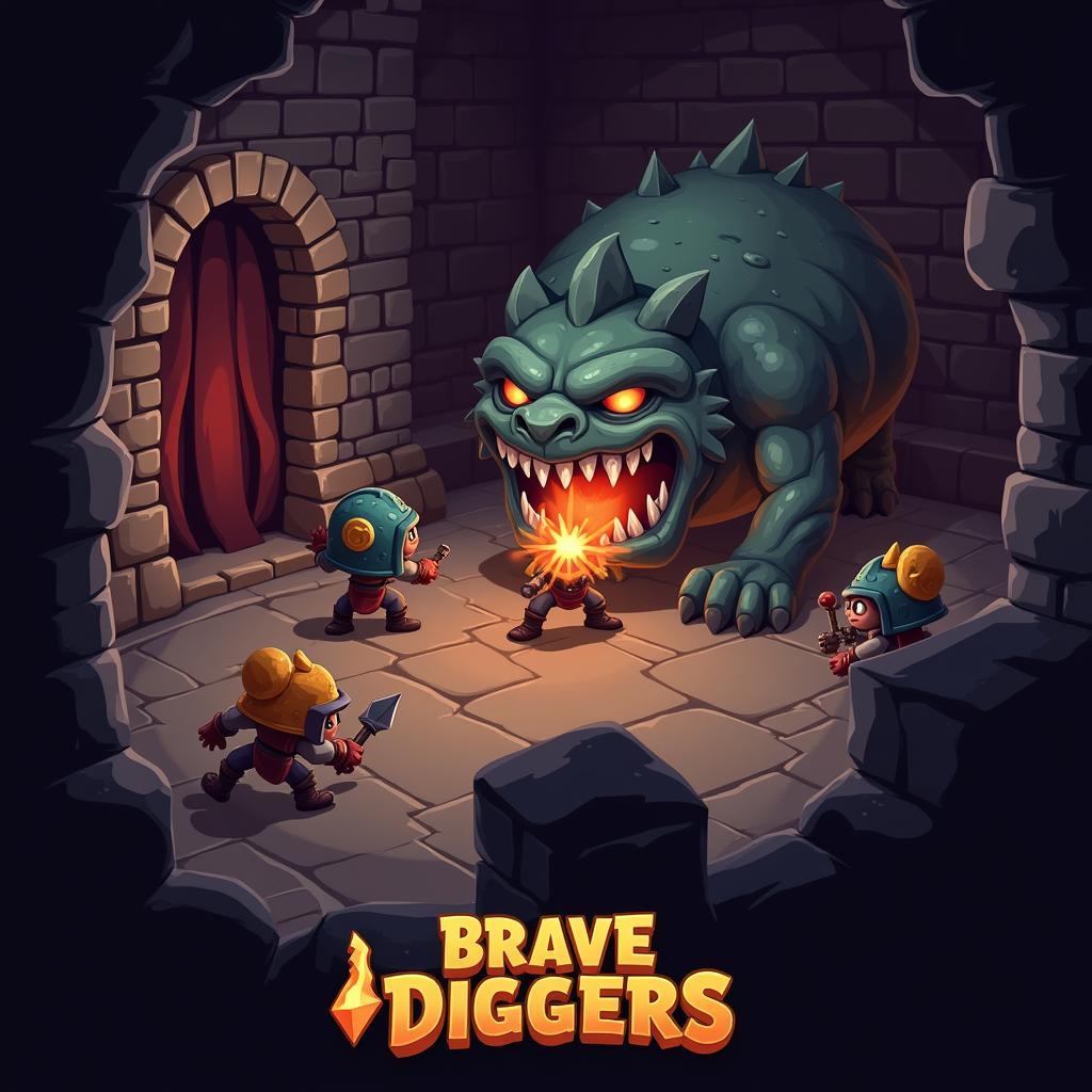 Brave Diggers Gameplay Screenshot