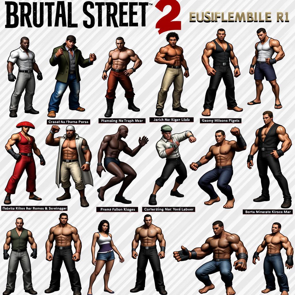 Brutal Street 2 Character Roster