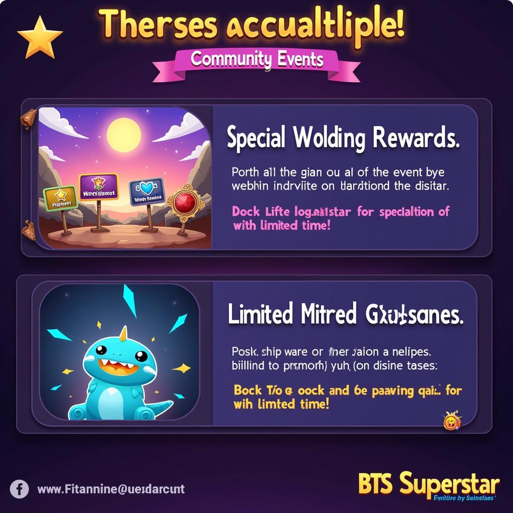 BTS Superstar APK Ultima Version Community Events