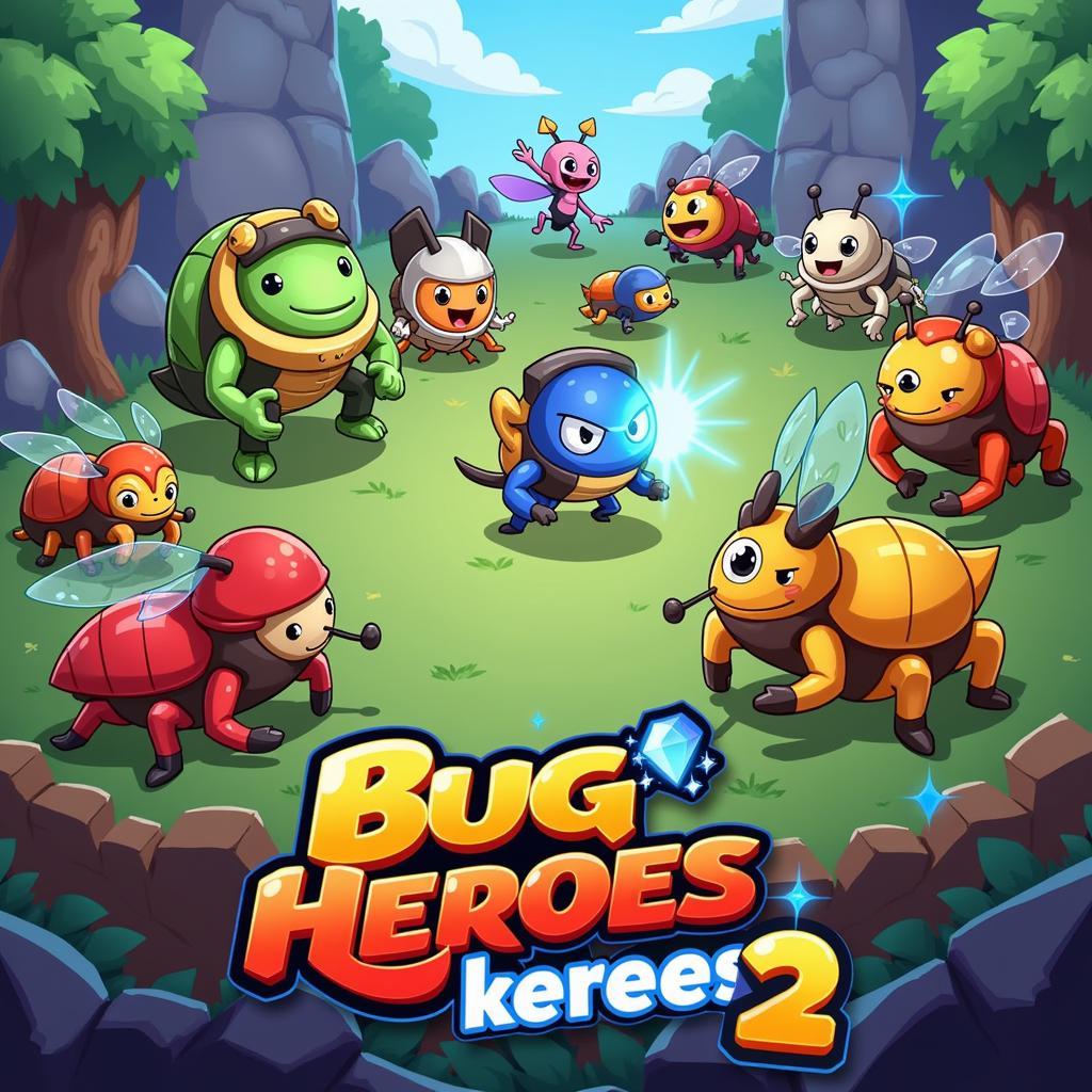 Bug Heroes 2 Mod APK Unlimited Diamonds Gameplay Screenshot