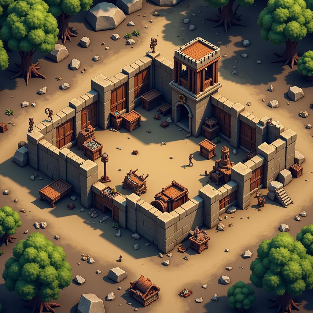 Buried Town Mod APK Base Building