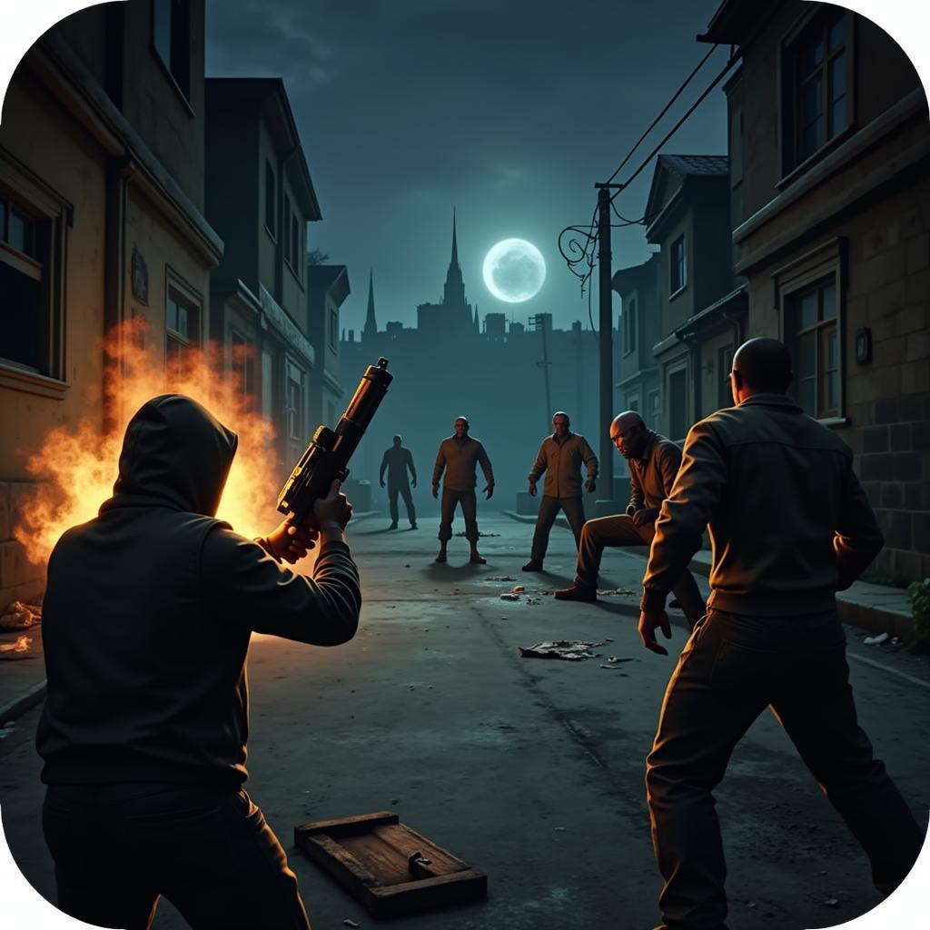 Buried Town Mod APK Combat Screenshot