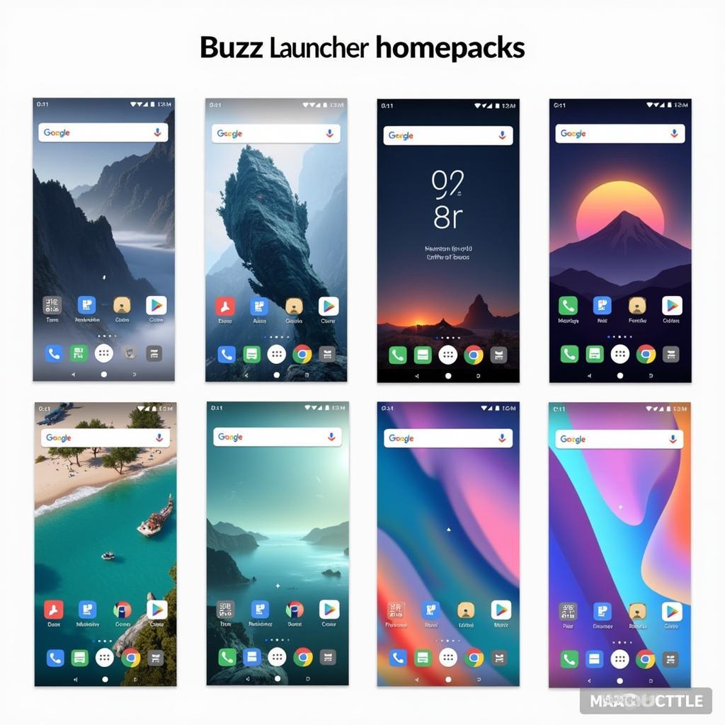 Buzz Launcher Homepack Examples