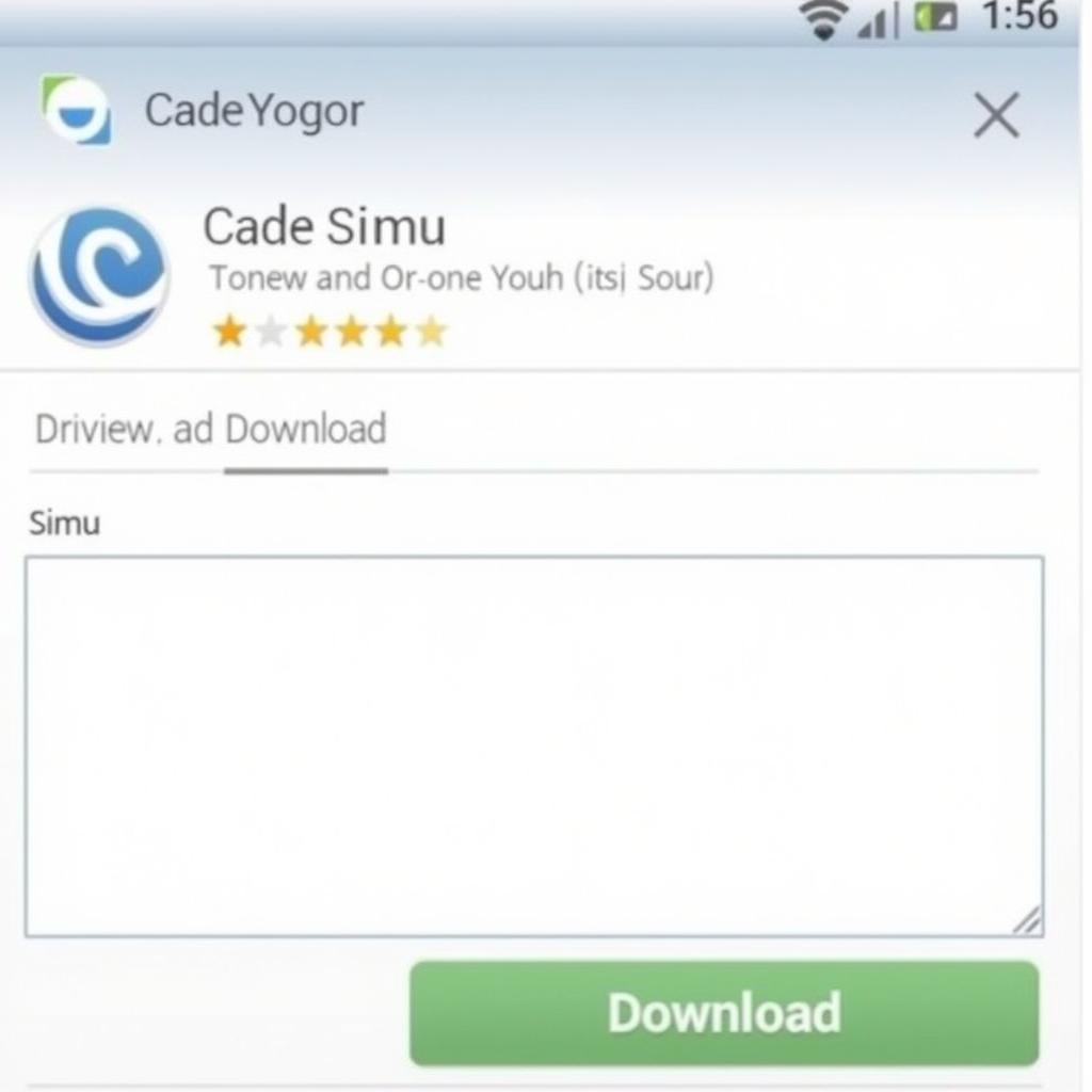 Cade Simu Android APK Download Screen