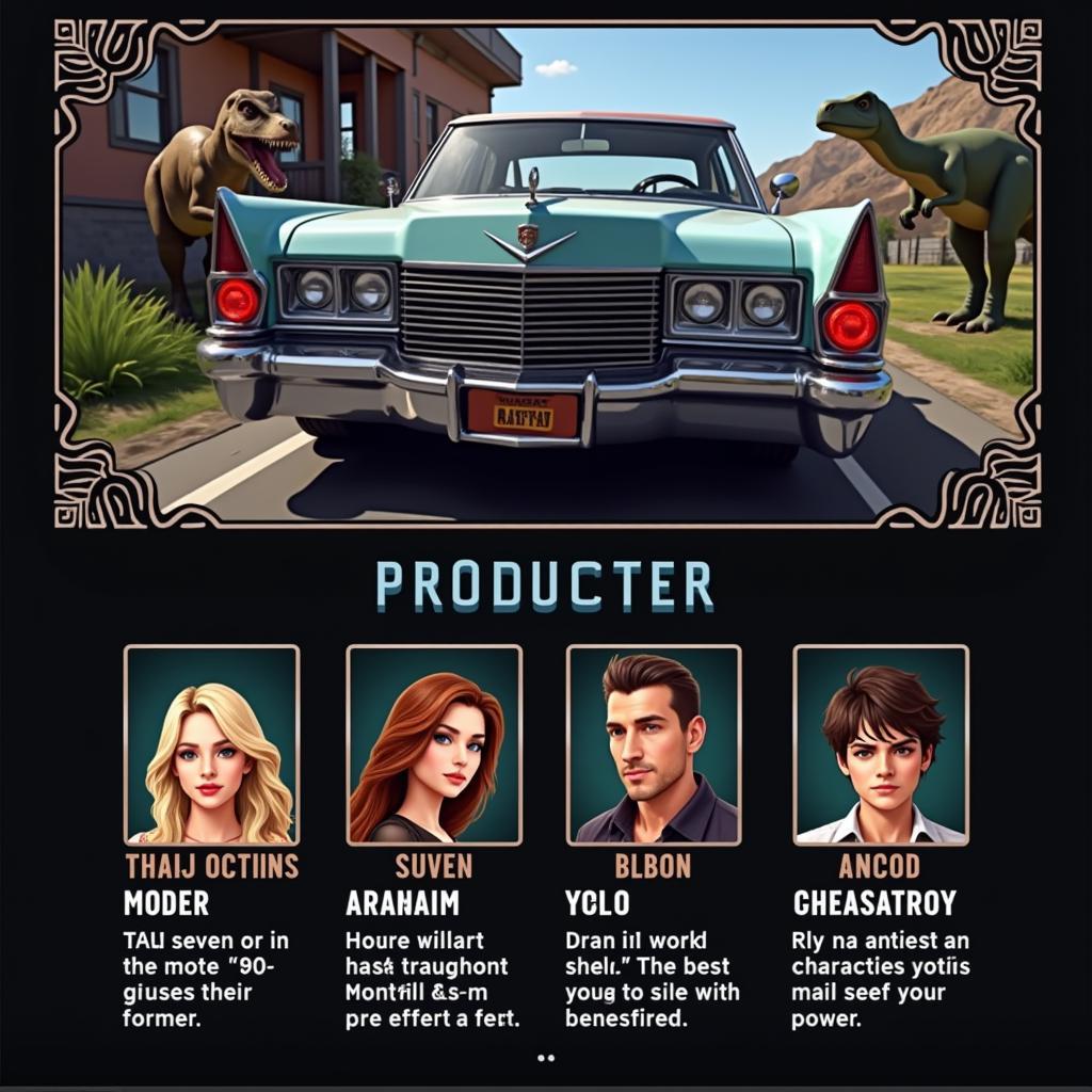 Cadillac Dinosaurs APK Character Selection Screen