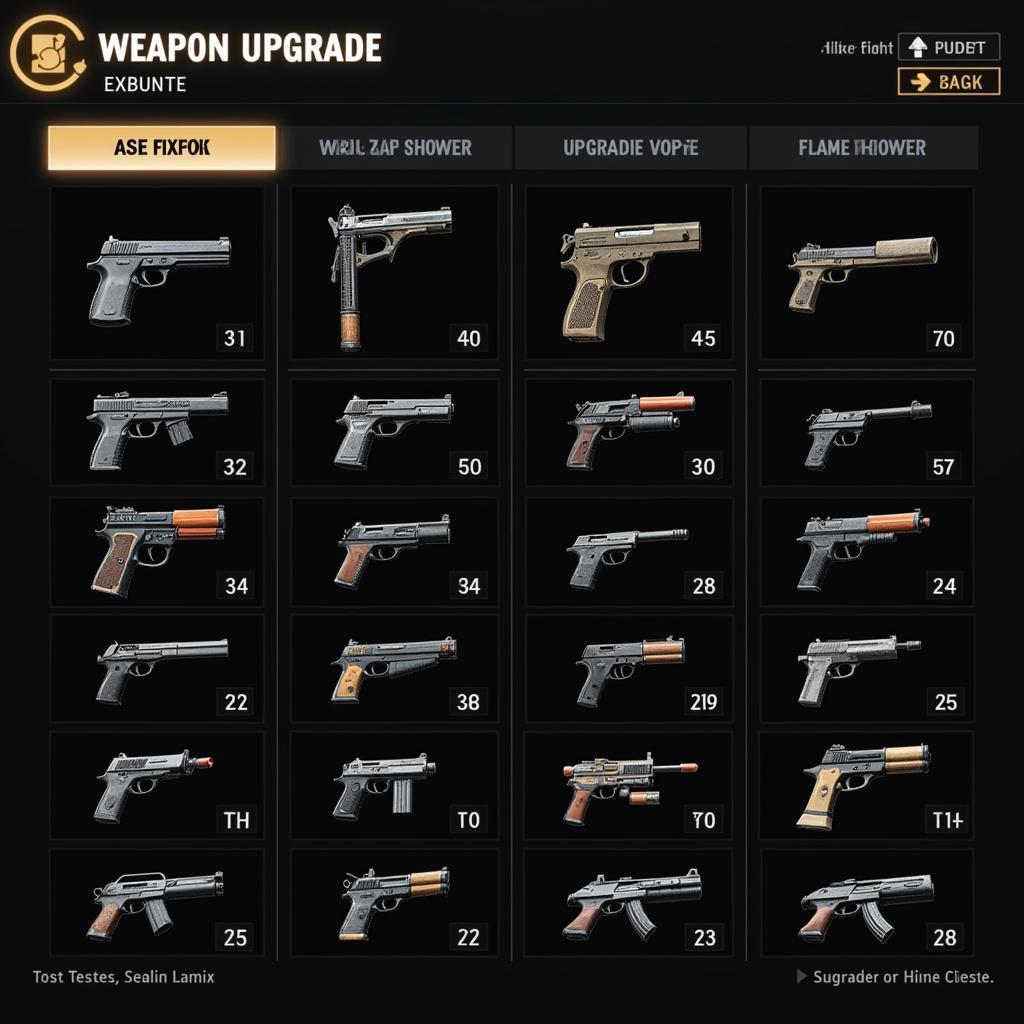 Call of Mini Zombies 2 Weapon Upgrade Screen