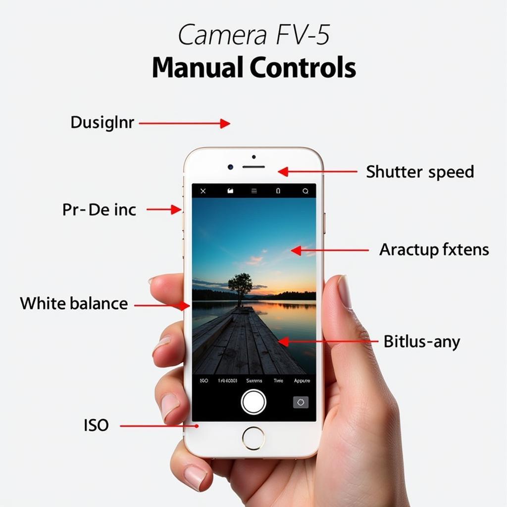 Camera FV-5 Interface with Manual Controls