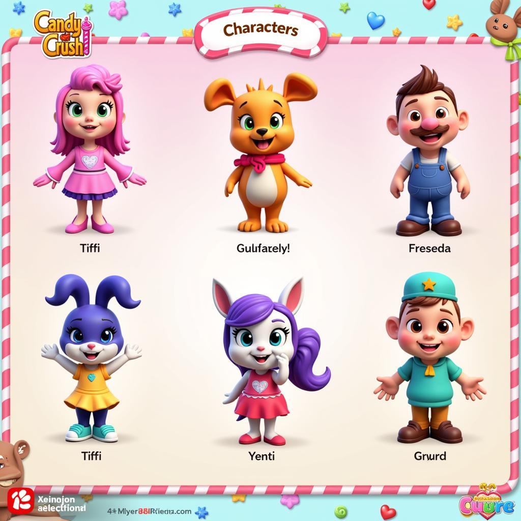 Candy Crush Friends APK Characters Showcase