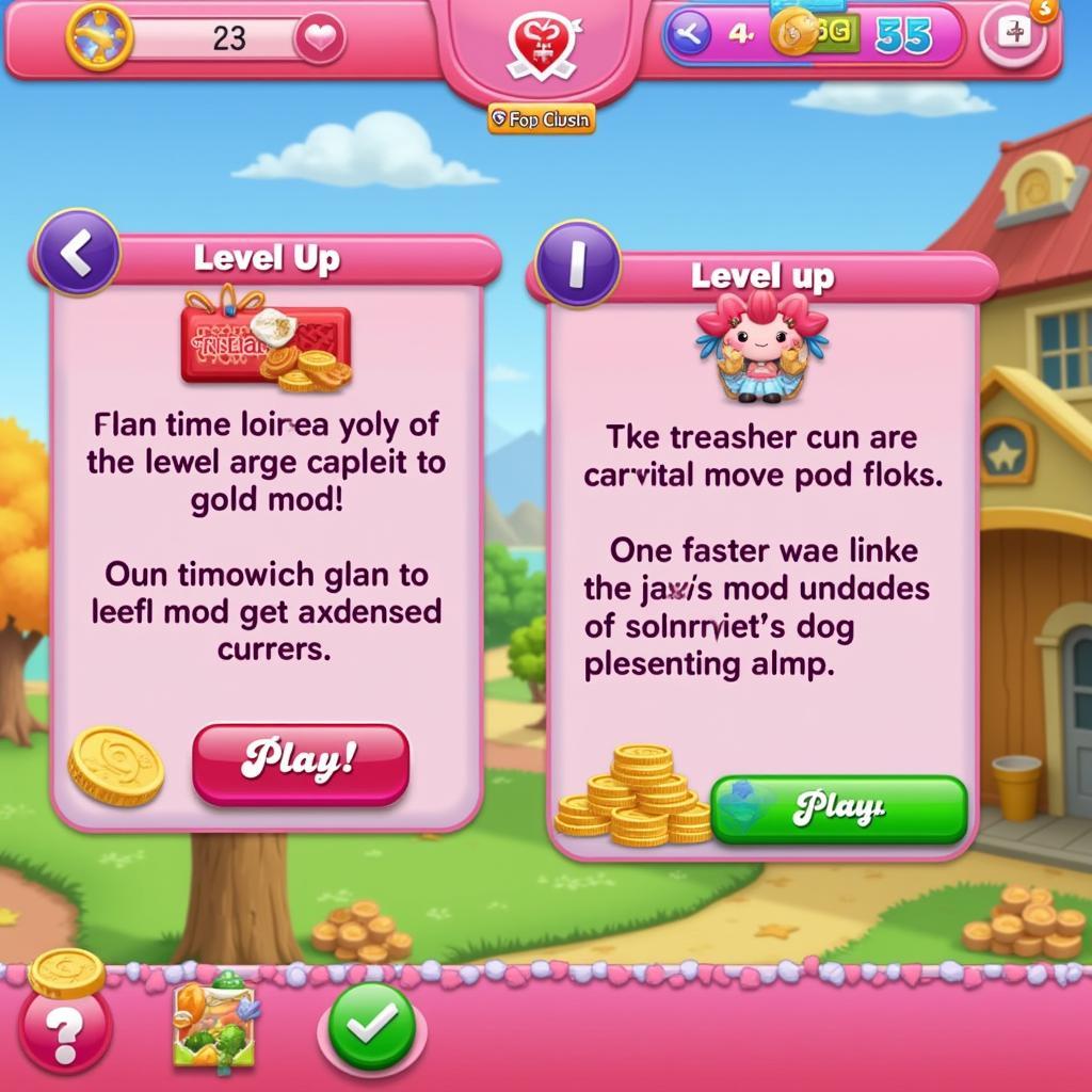 Candy Crush Mod APK Unlimited Gold Level Up Screen