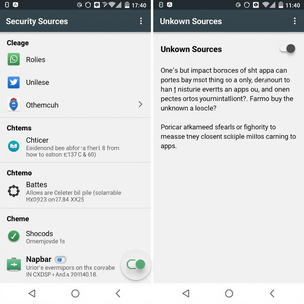 Android 7.1 Unknown Sources Setting