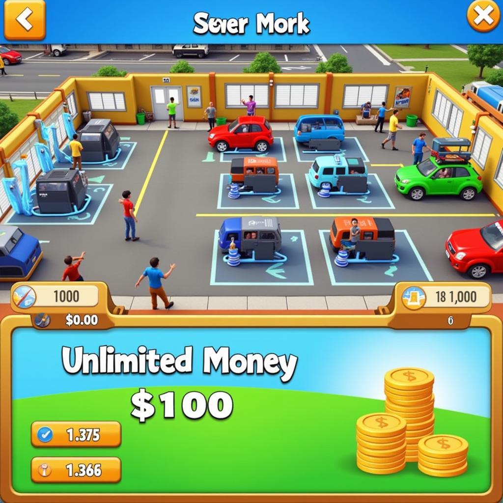 Car Wash Empire Mod APK Unlimited Money Gameplay Screenshot