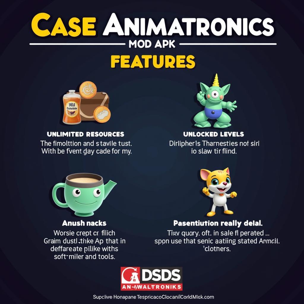 Case Animatronics Mod APK Key Features