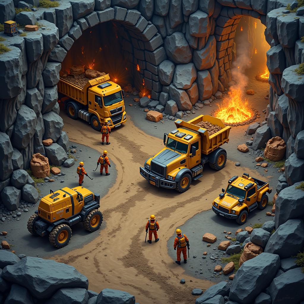 Cave Tycoon Rescue APK Mining Operation Overview