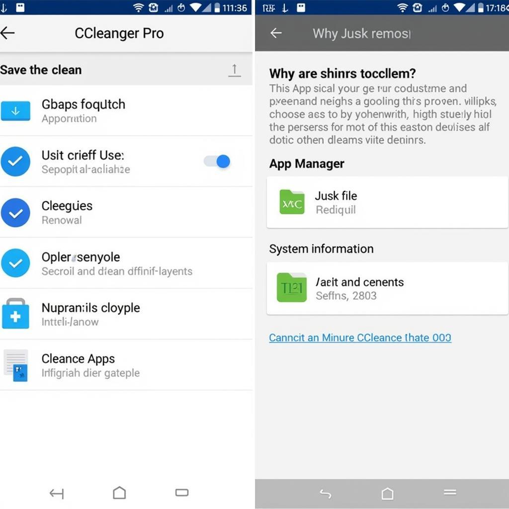 CCleaner Pro APK Interface