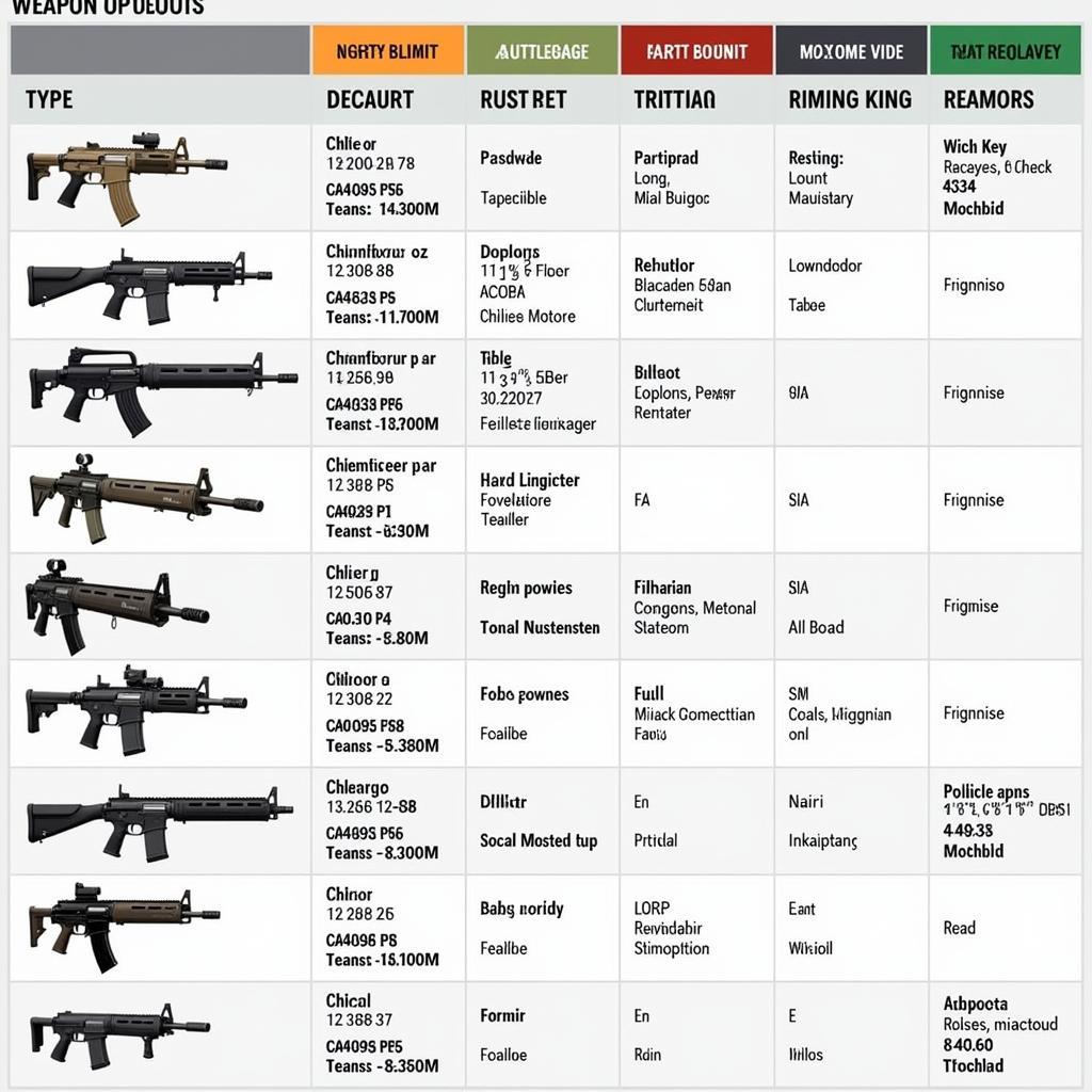 CF Mobile Weapon Selection Guide