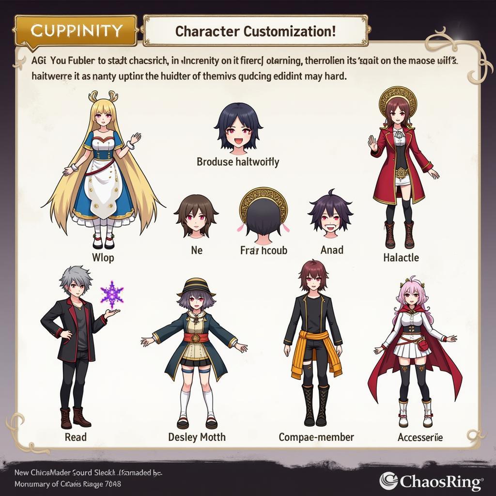 Chaos Ring 3 Character Customization Options