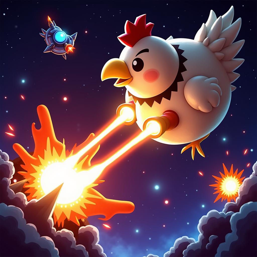 Chicken Invaders 5 Mod APK Boss Battle