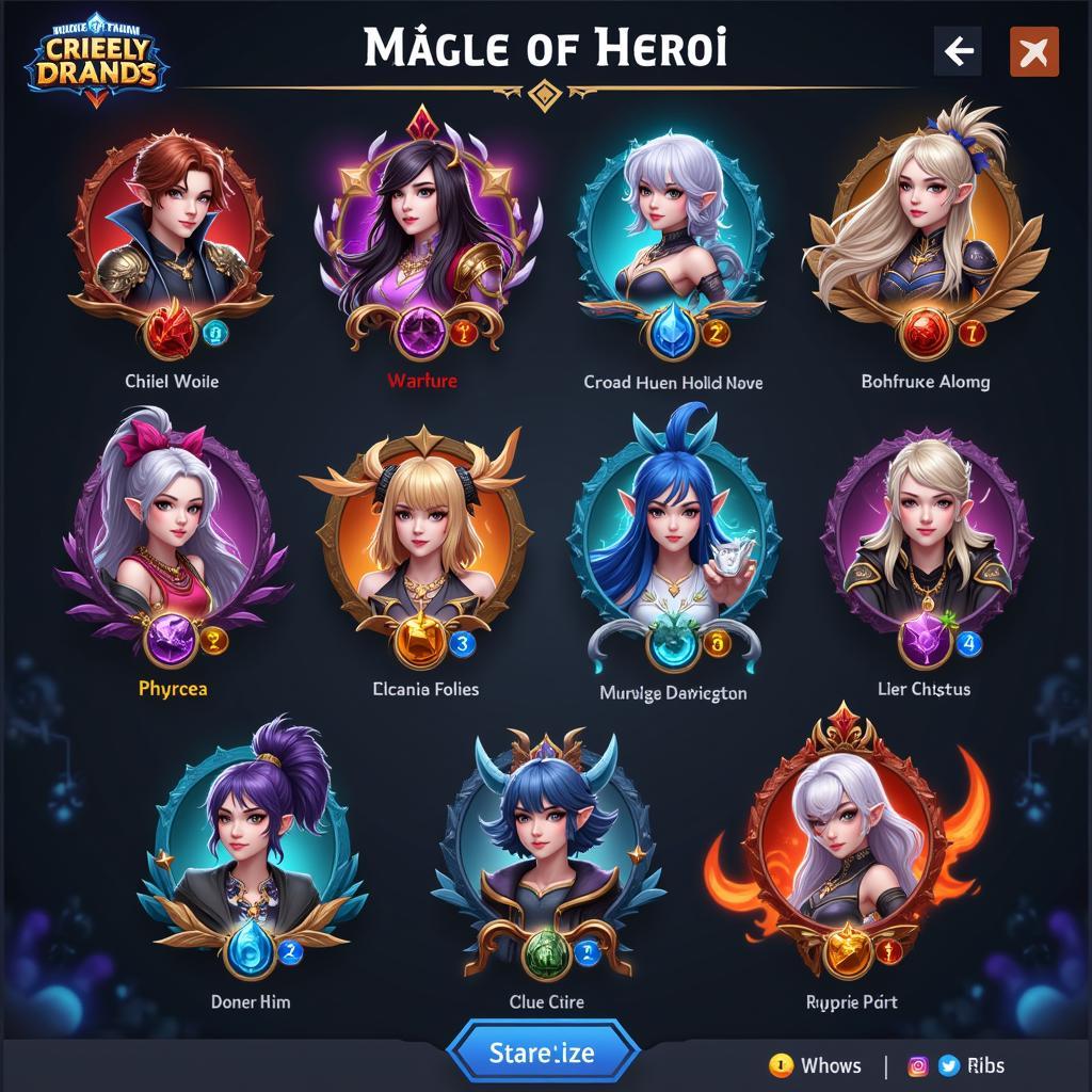 Chien Dich Huyen Thoai Hero Roster