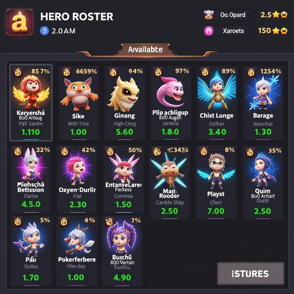 Chien Quoc 3Q APK Hero Roster