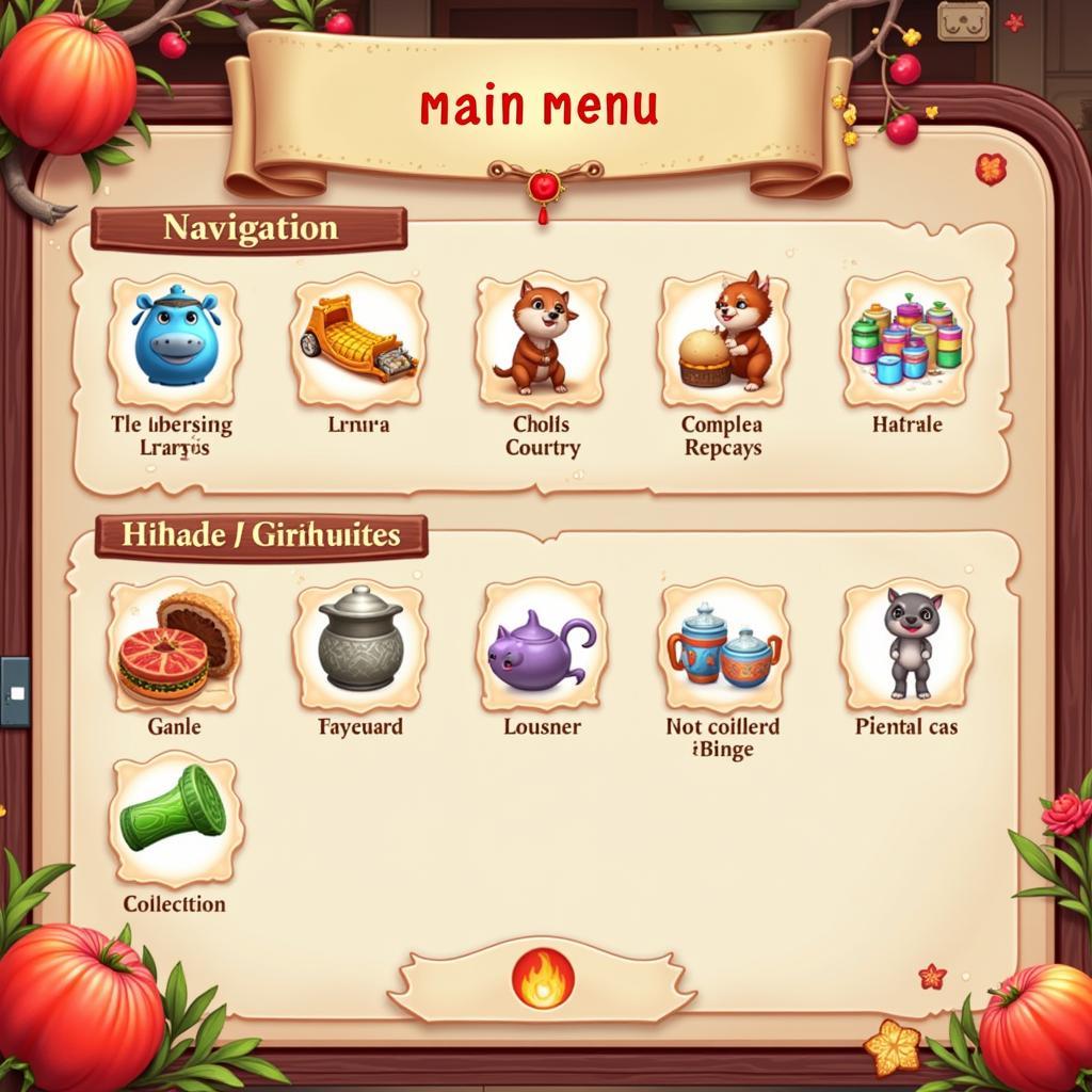 Chinese Parents APK Game Menu Interface