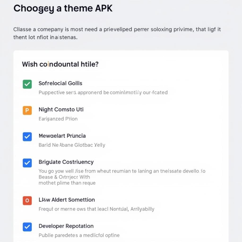 Choosing the Right Theme APK Checklist