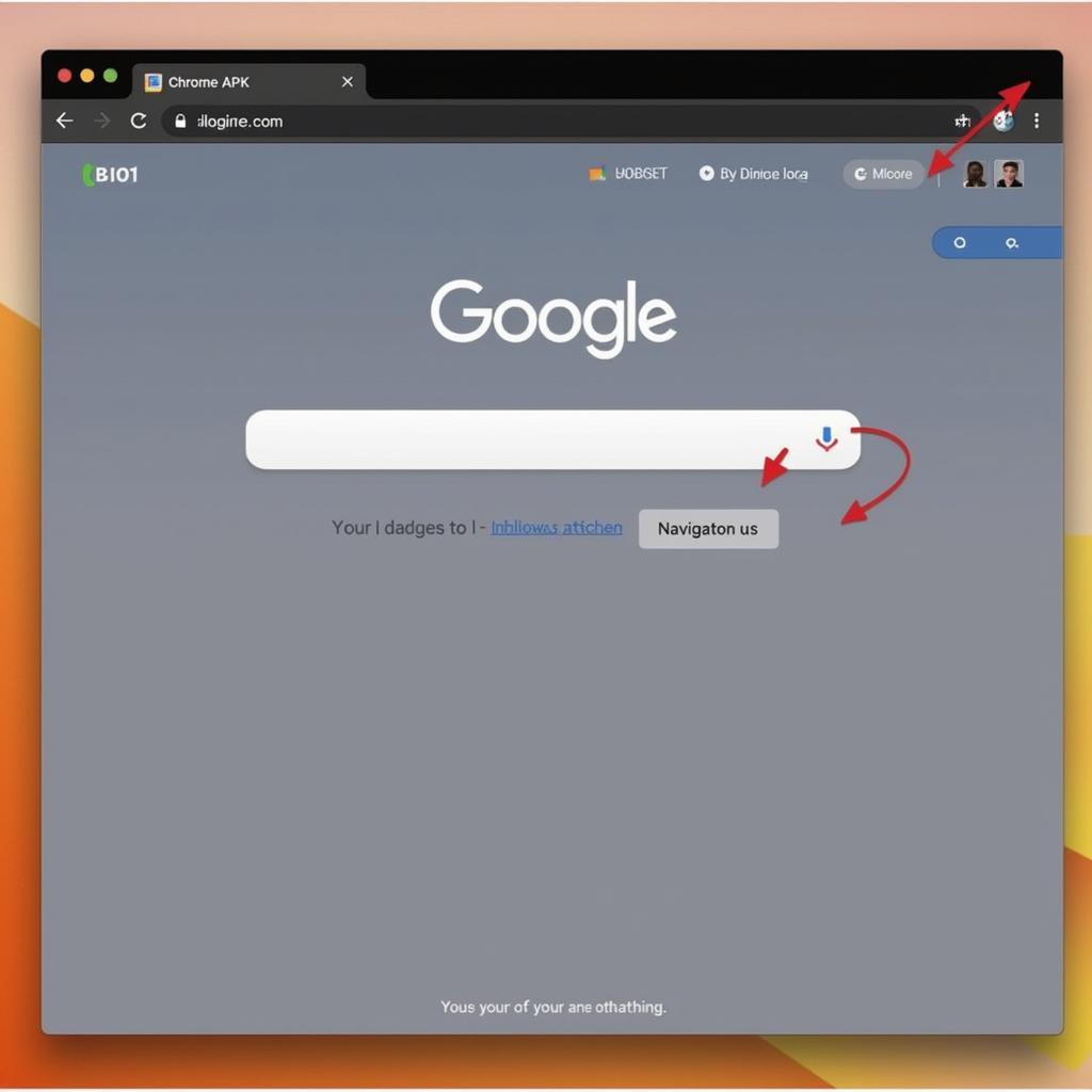 Chrome Mibox APK Interface