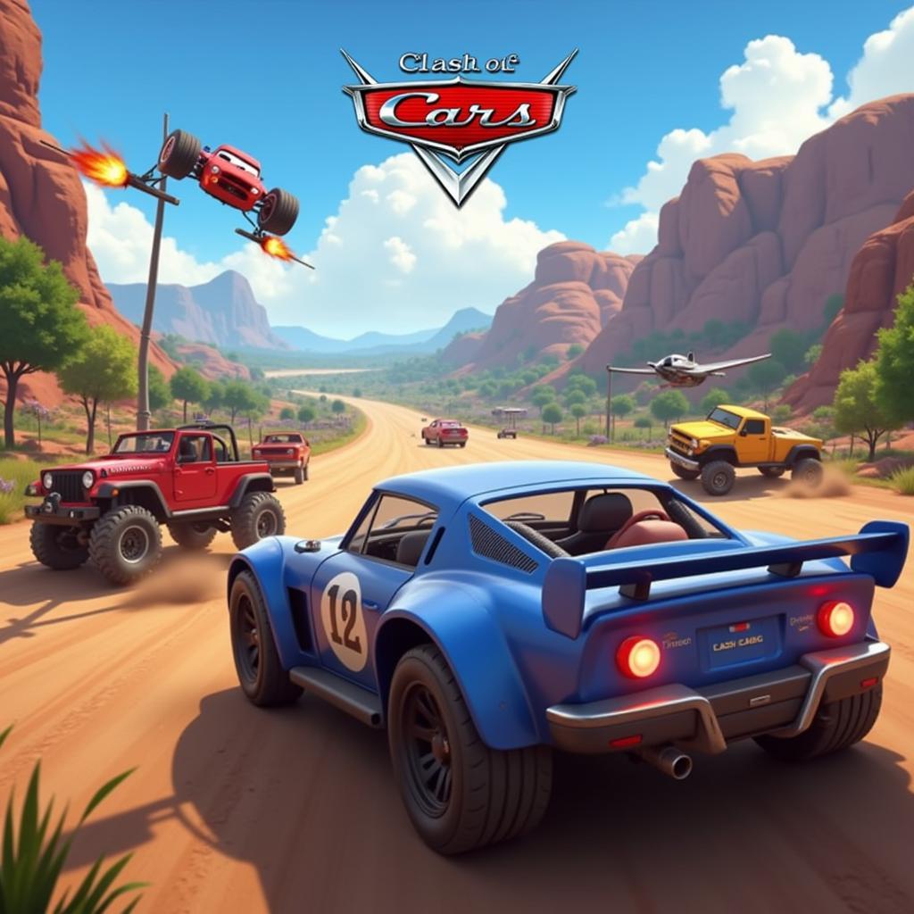 Clash of Cars Mod APK Offline Gameplay Screenshot