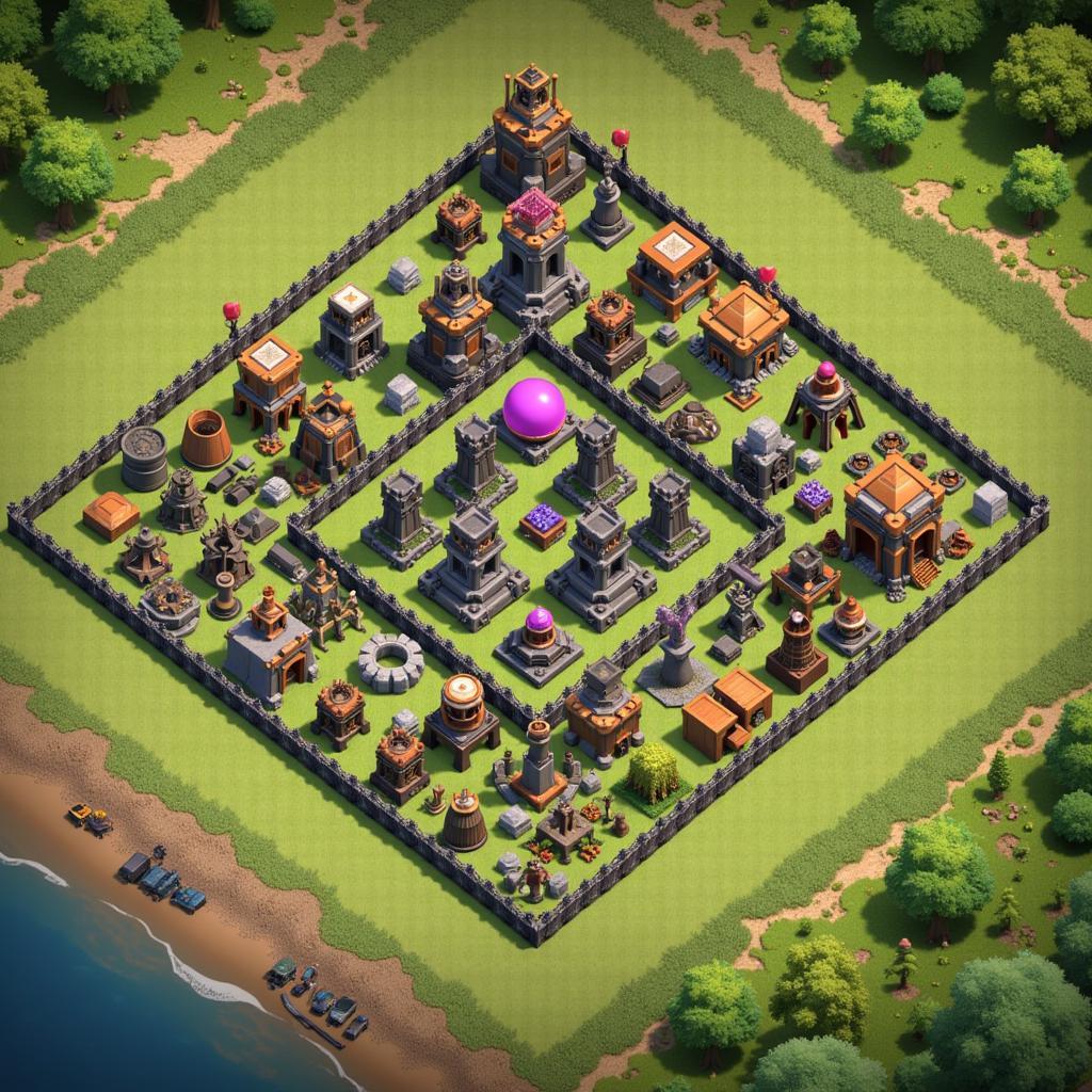 Clash of Clans Modded Base Example