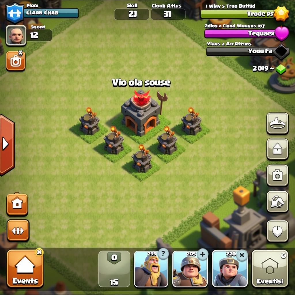 Clash of Clans Safe Alternatives: An image depicting legitimate ways to progress in Clash of Clans, such as strategic gameplay, joining active clans, and participating in events.