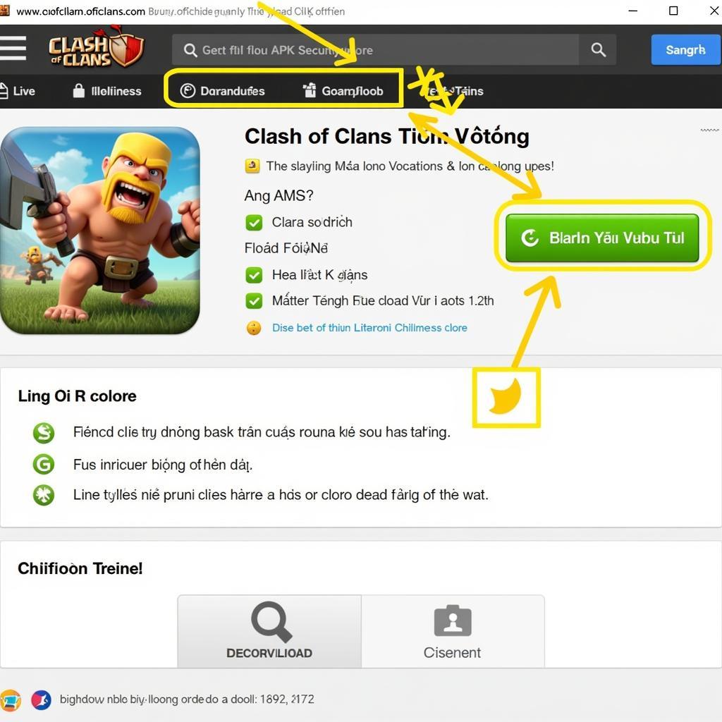 Downloading Clash of Clans Tiếng Việt APK