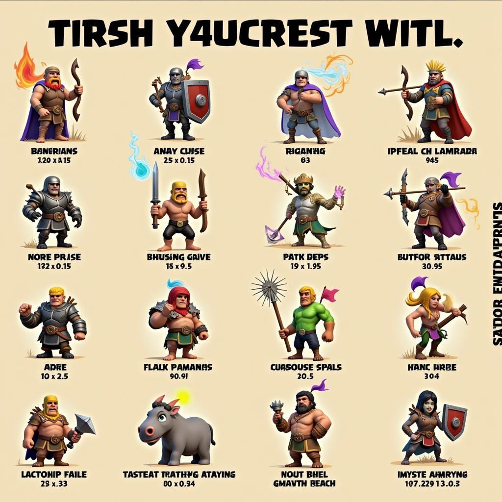 Clash of Clans Troops and Spells