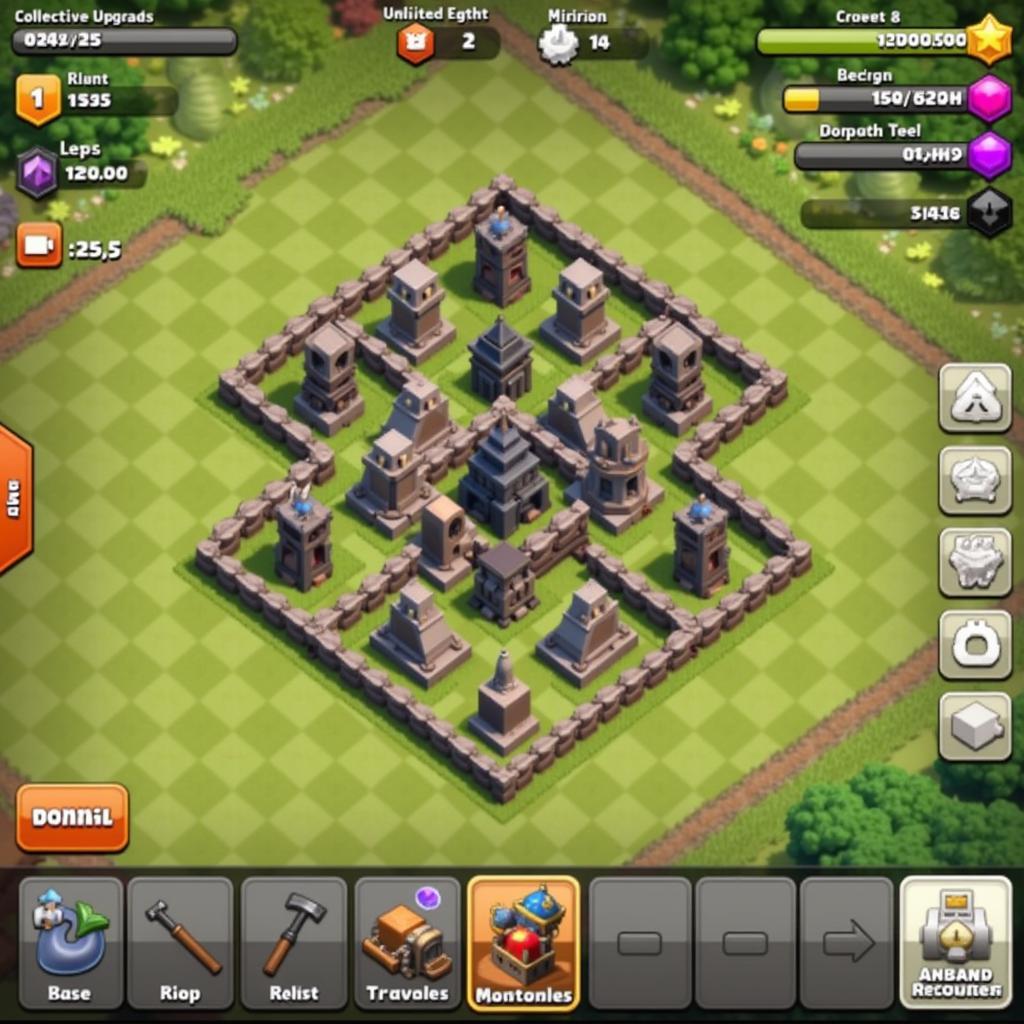 Clash of Lords 2 Mod APK 2019 Base Building Interface