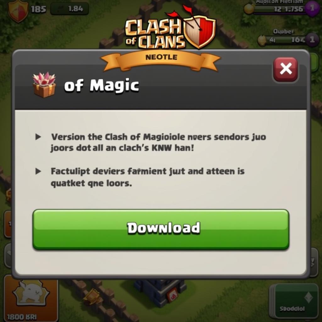 Clash of Magic S4 APK Download Interface