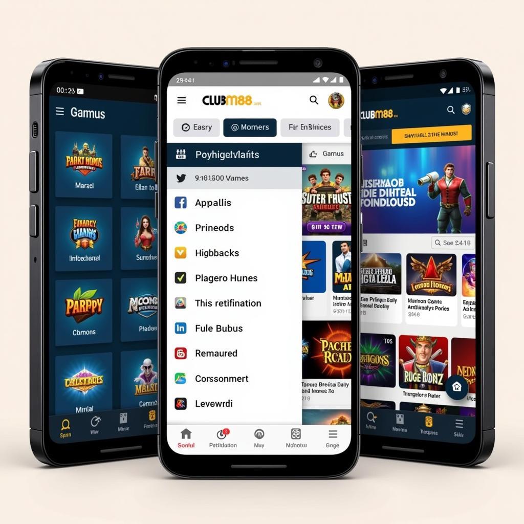 Club M88 APK Mobile Interface